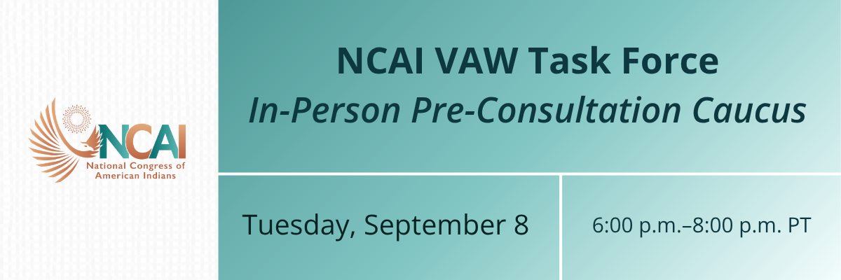 NCAI VAW Task Force In-Person Pre-Consultation Caucus