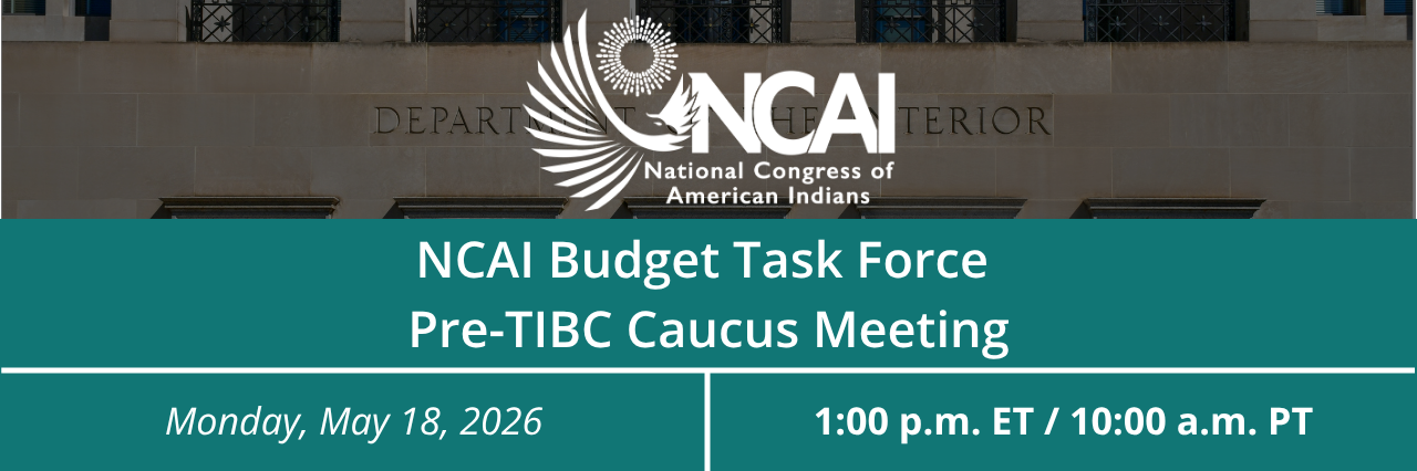 NCAI Budget Task Force  Pre-TIBC Caucus Meeting