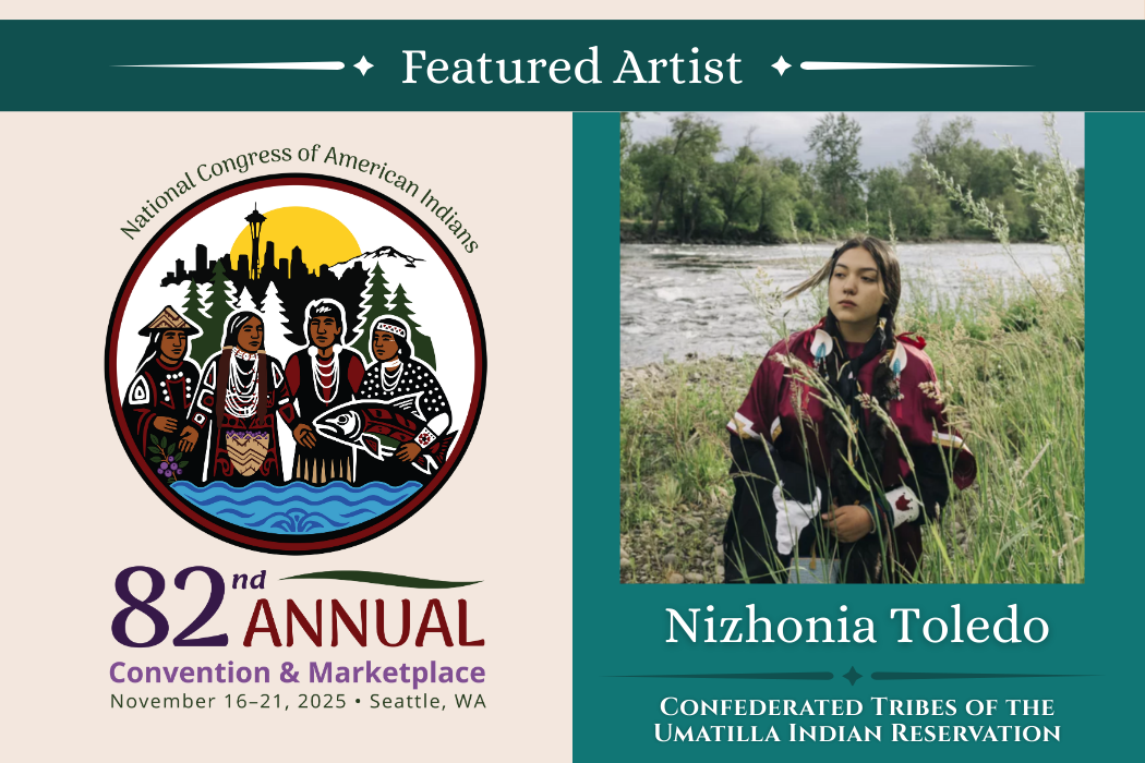 Meet Nizhonia Toledo, the Native Youth Artist Who Designed NCAI's 82nd Annual Convention & Marketplace Logo