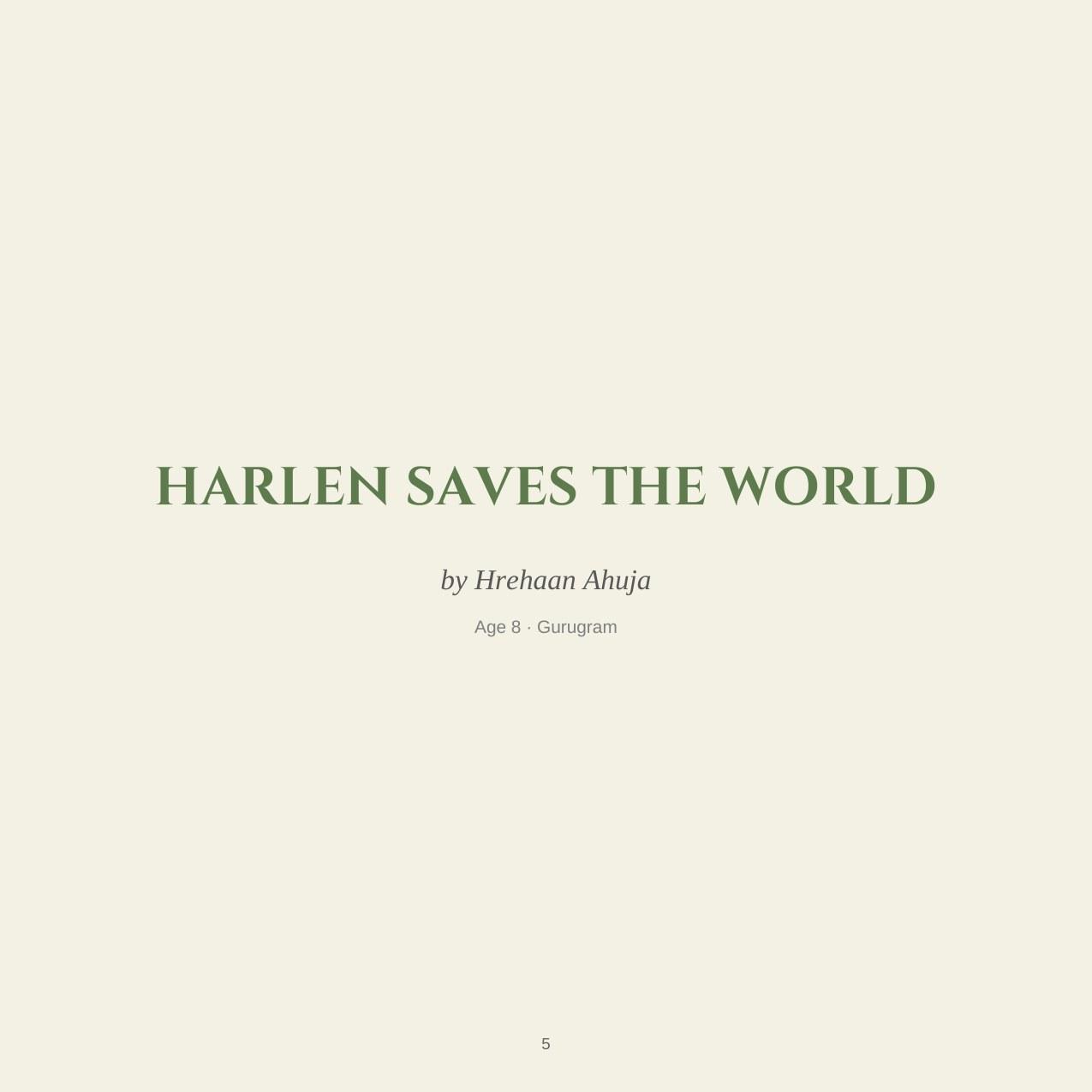The title page