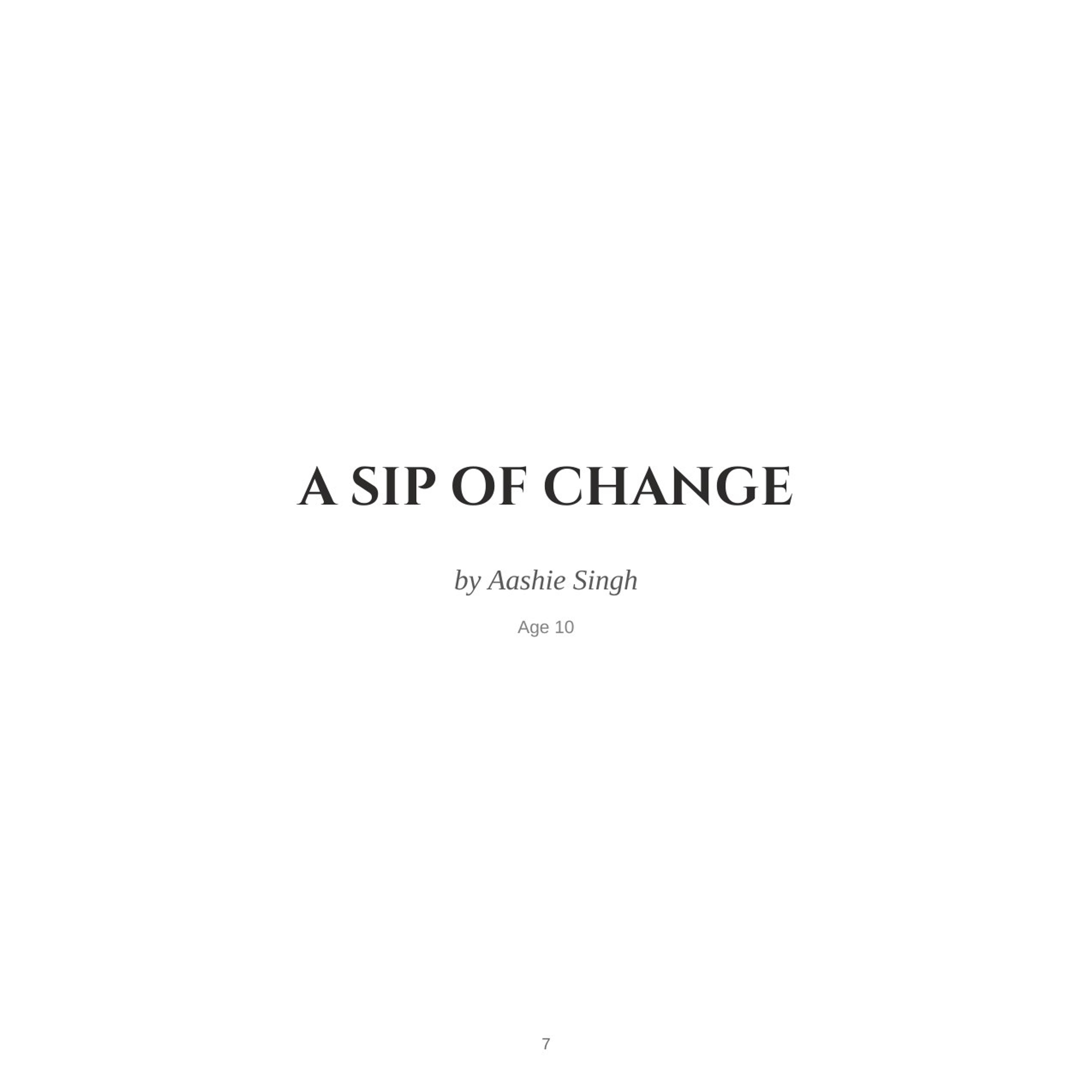 The title page
