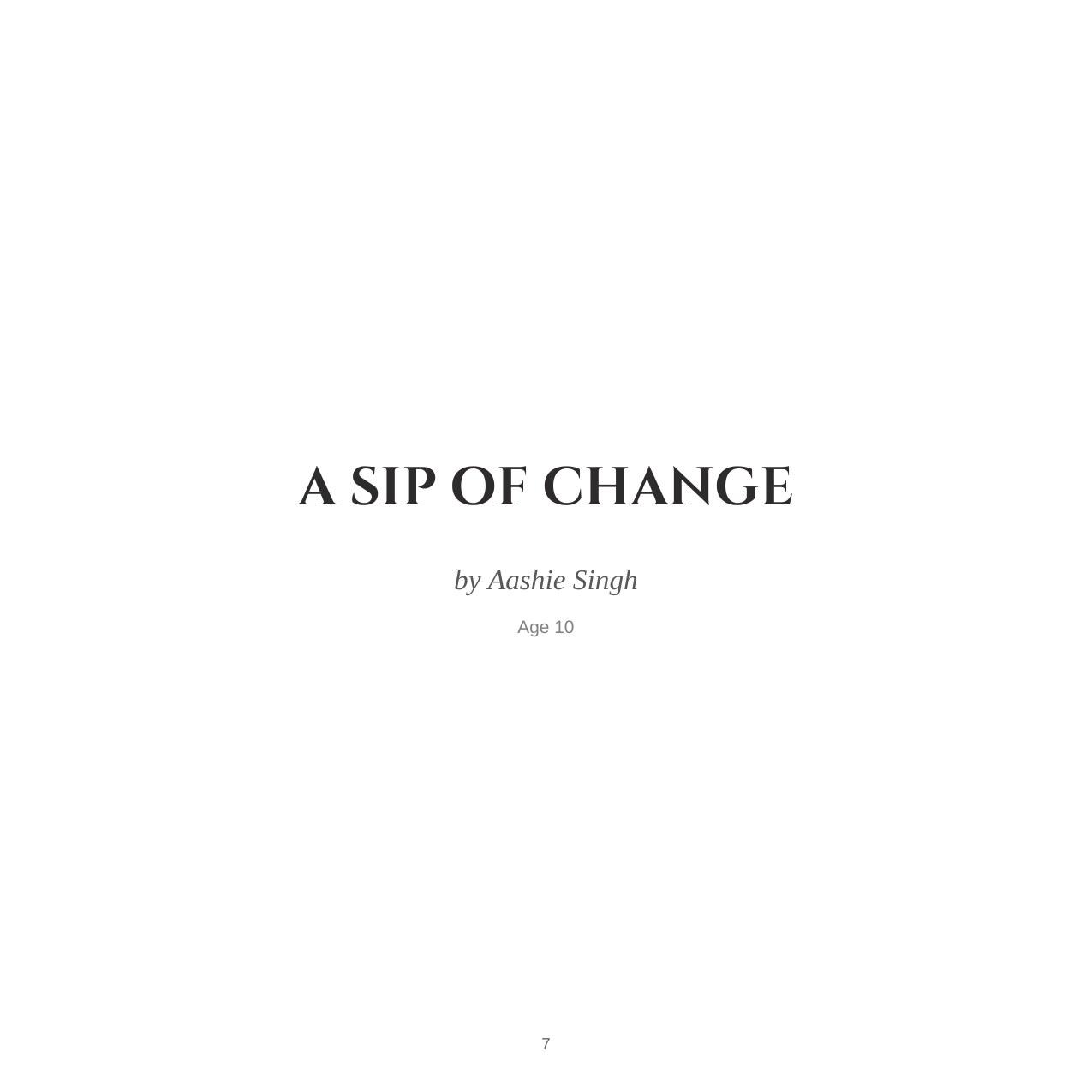 The title page