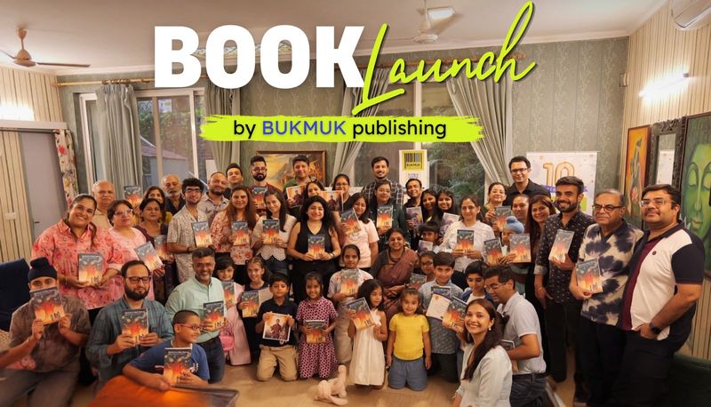 Young authors, their families and friends together at the June 2026 Bukmuk book launch.