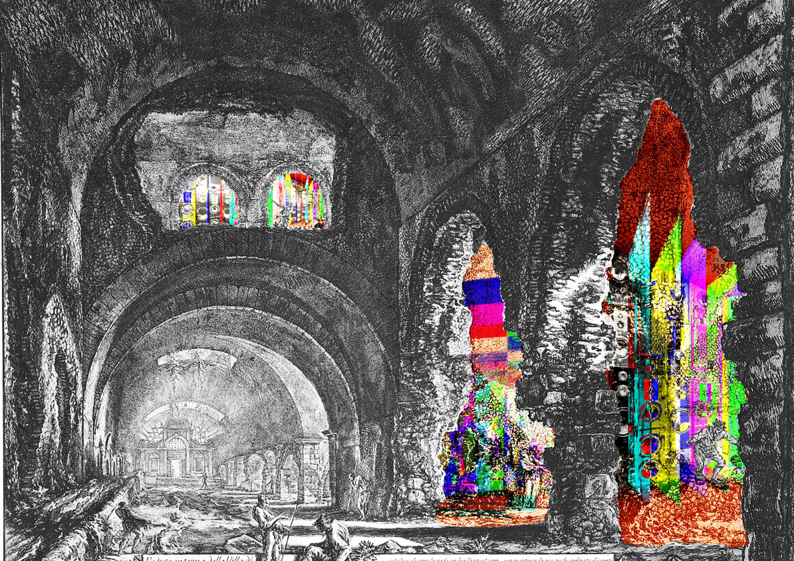 Sound collection used in fragments of Roman interiors.