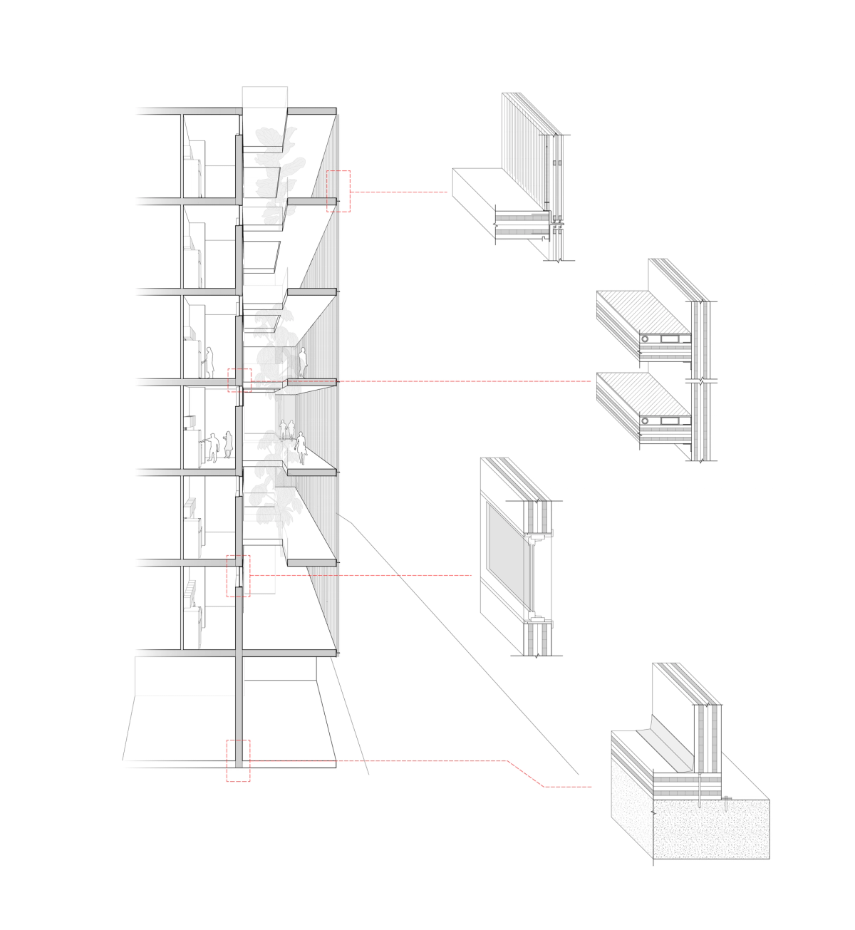 Construction details from section in nexus space.