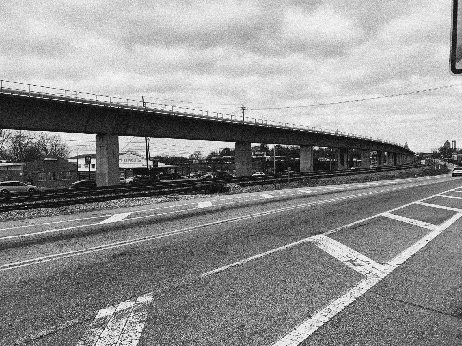 MARTA bridge above ground.