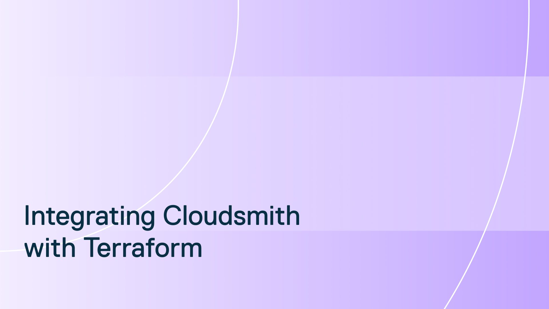 Provisioning Cloudsmith with Terraform