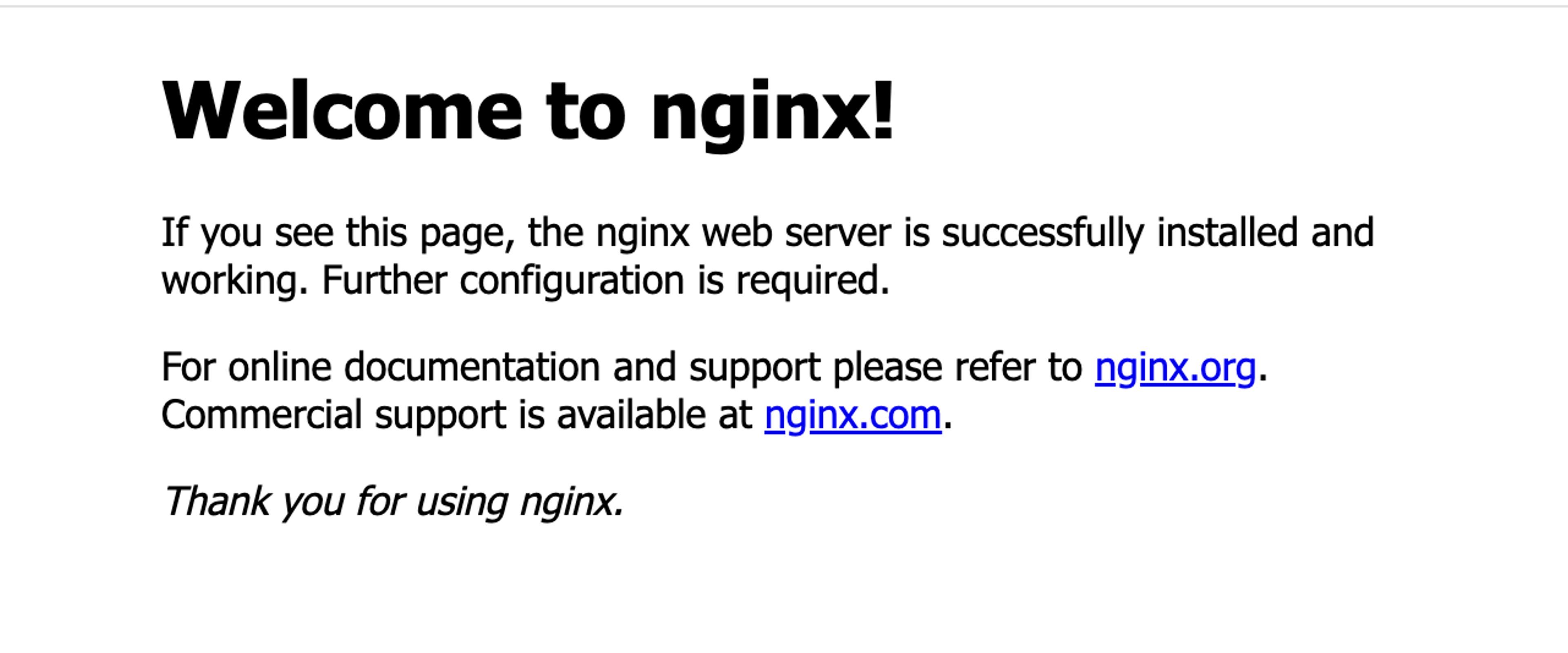 nginx display page for ghrc.io