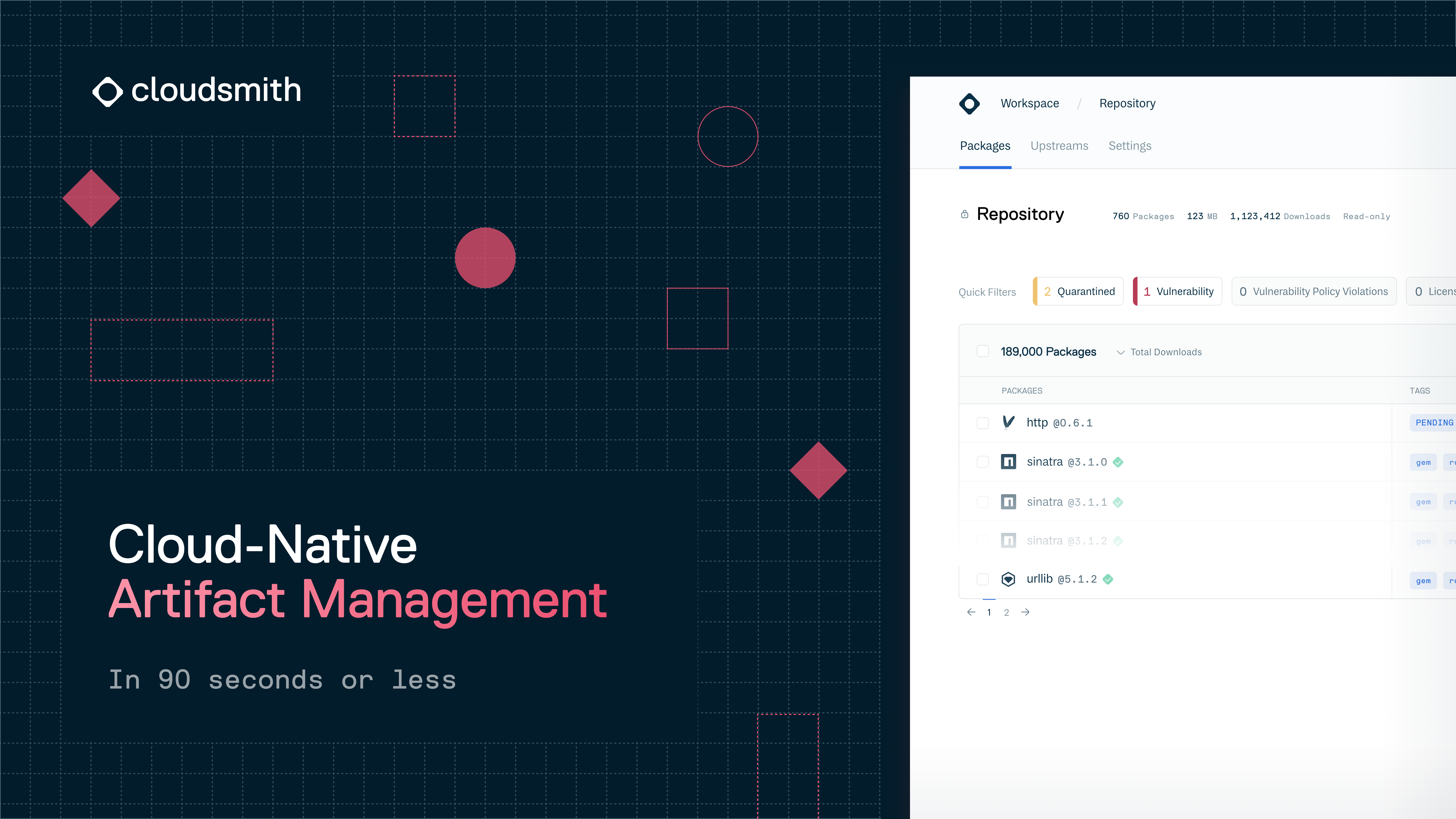 Artifact management with Cloudsmith