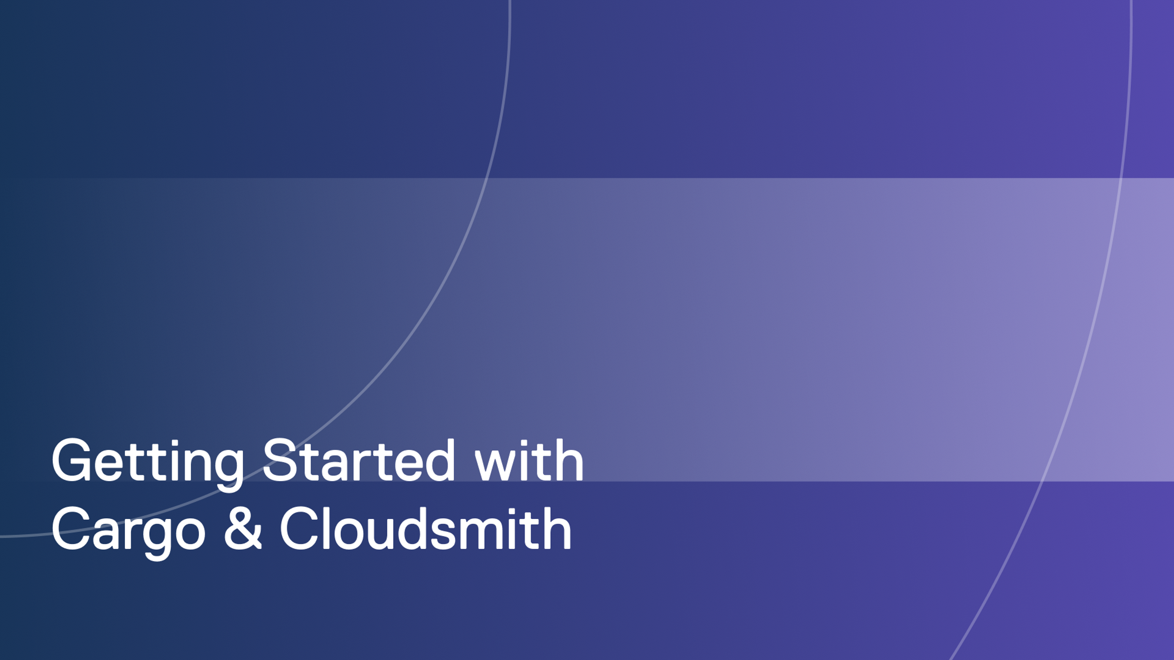 Getting started with Cargo and Cloudsmith
