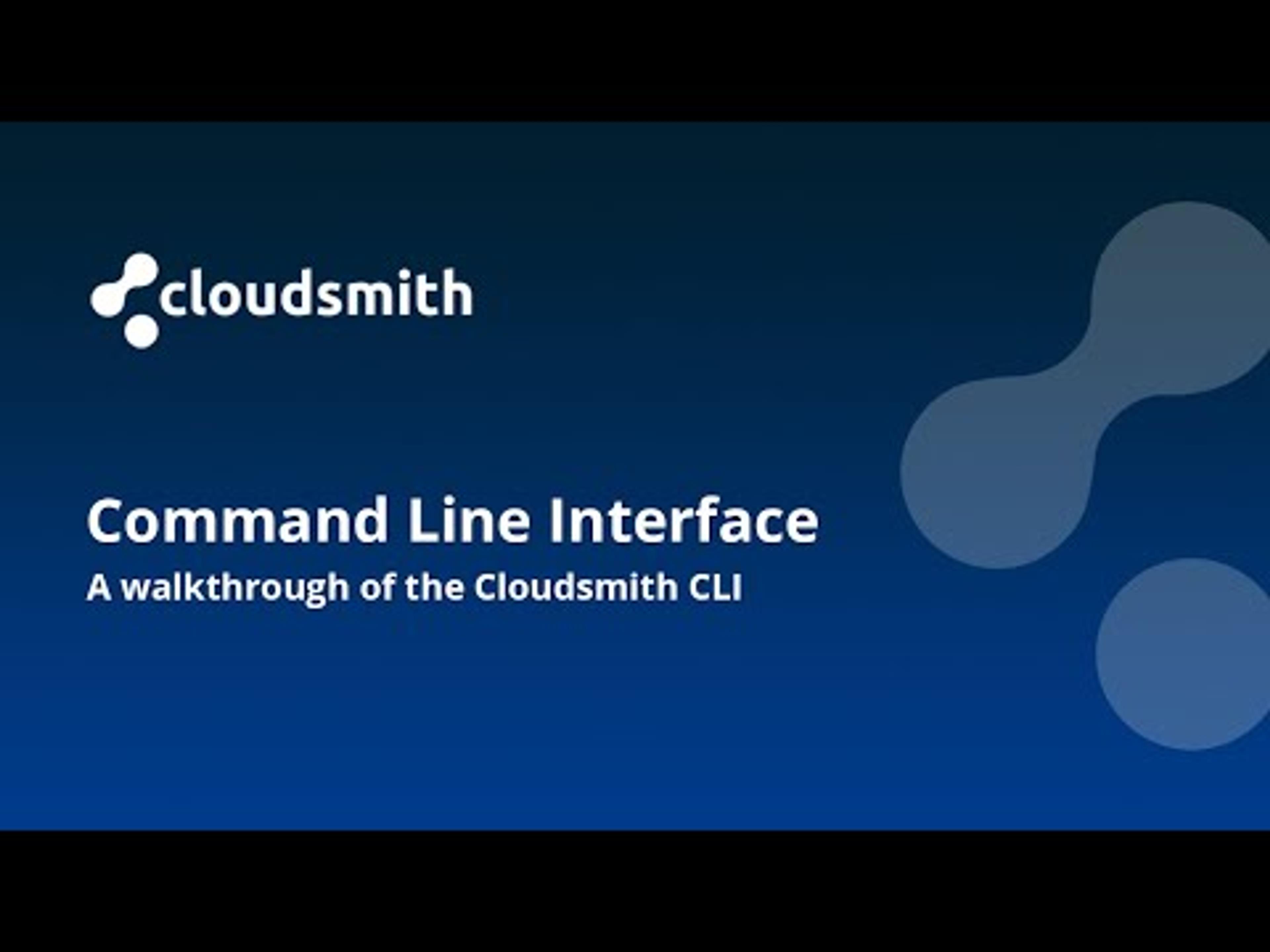 Cloudsmith CLI Overview