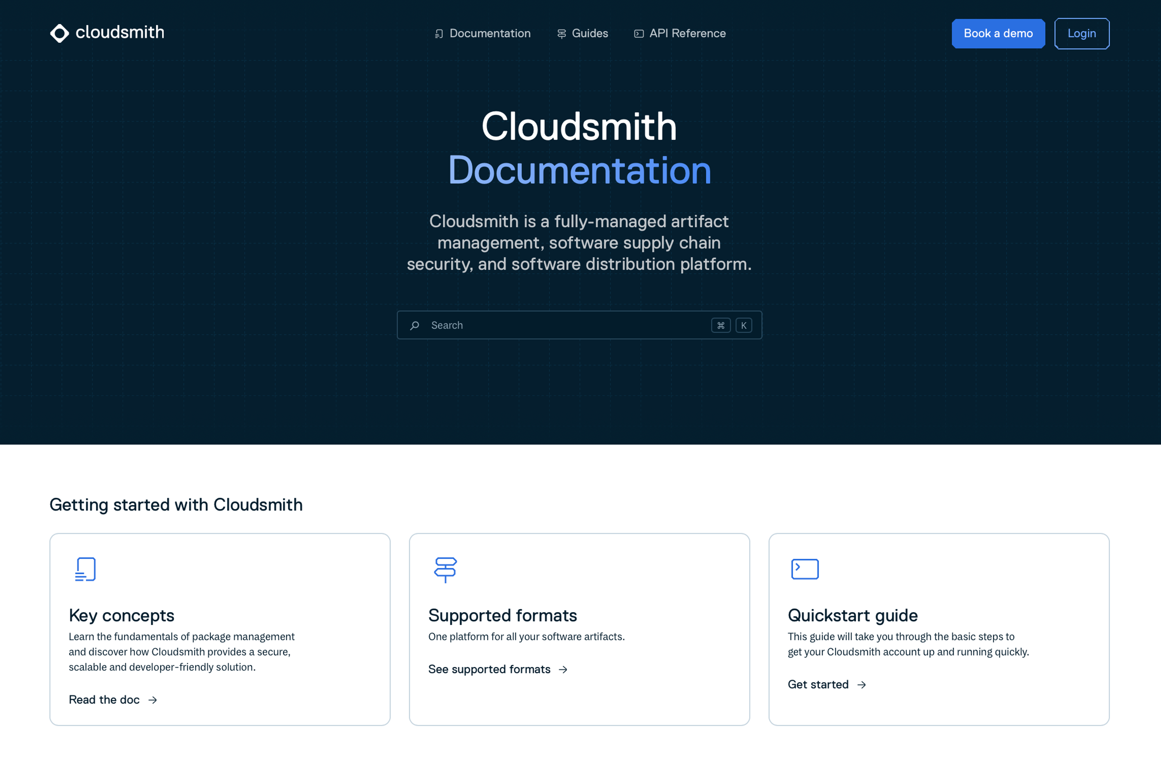 Screenshot of our new docs experience