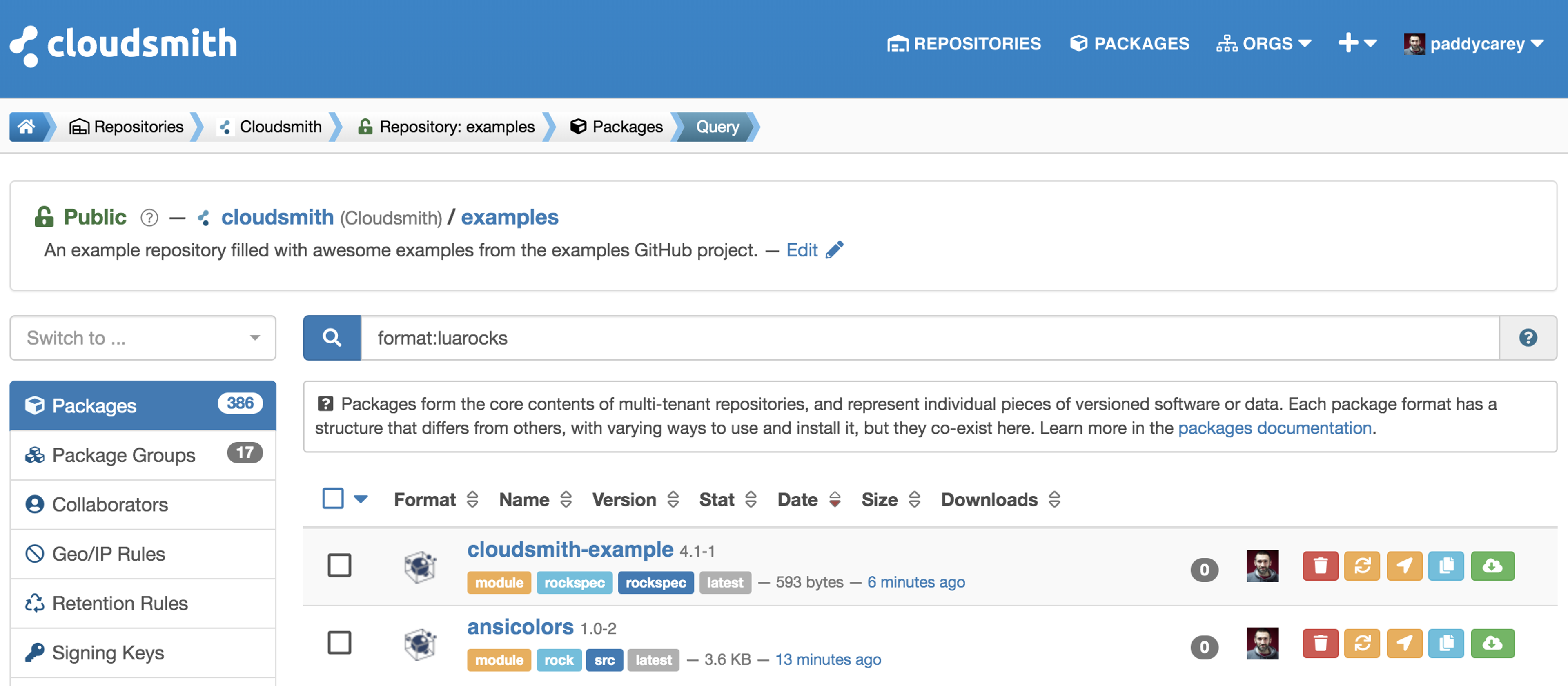 old web application showing Lua