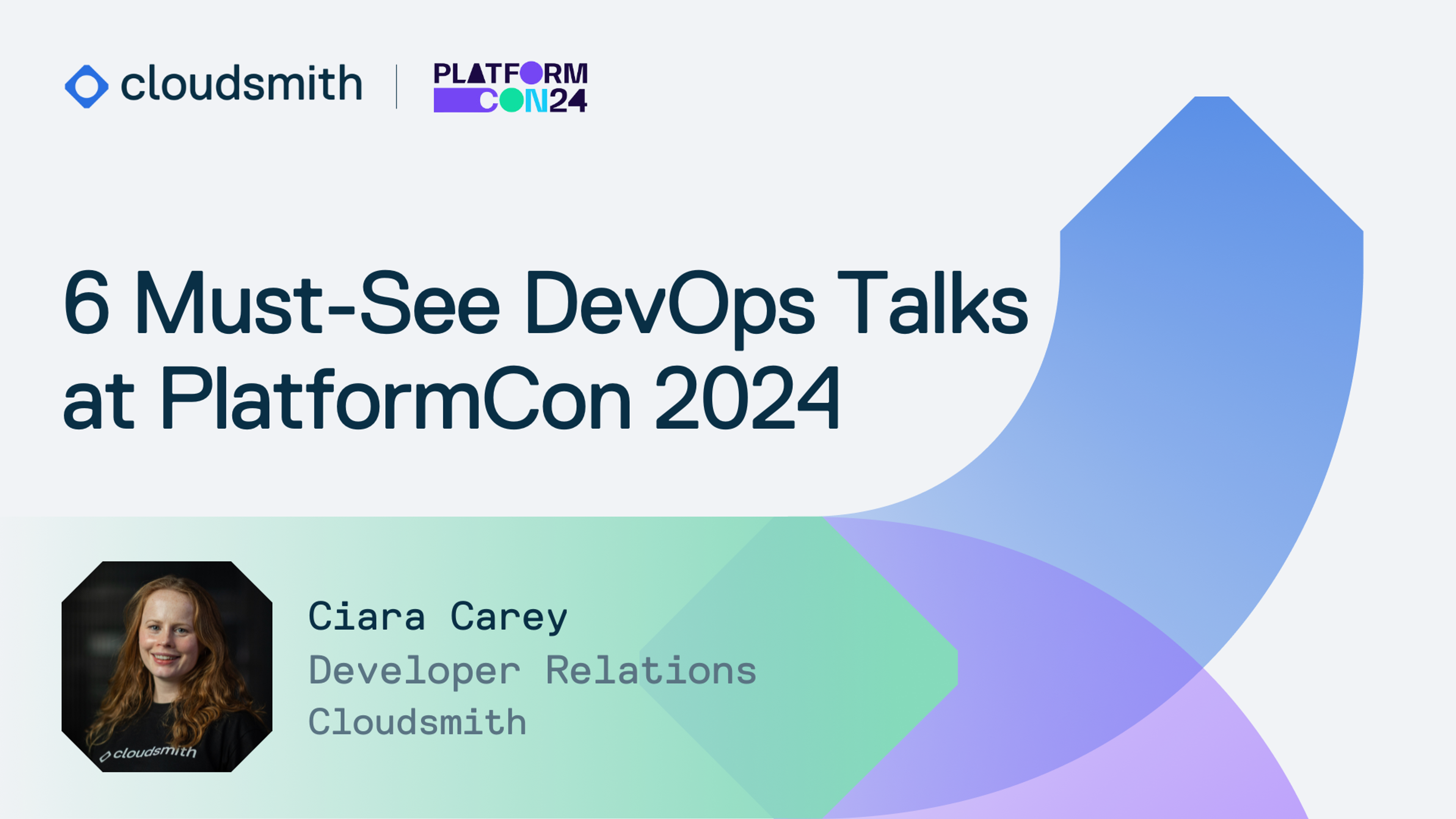 Ciara’s sifted through over 130 talks from next month's PlatformCon to shortlist the DevOps pick of the litter for you.