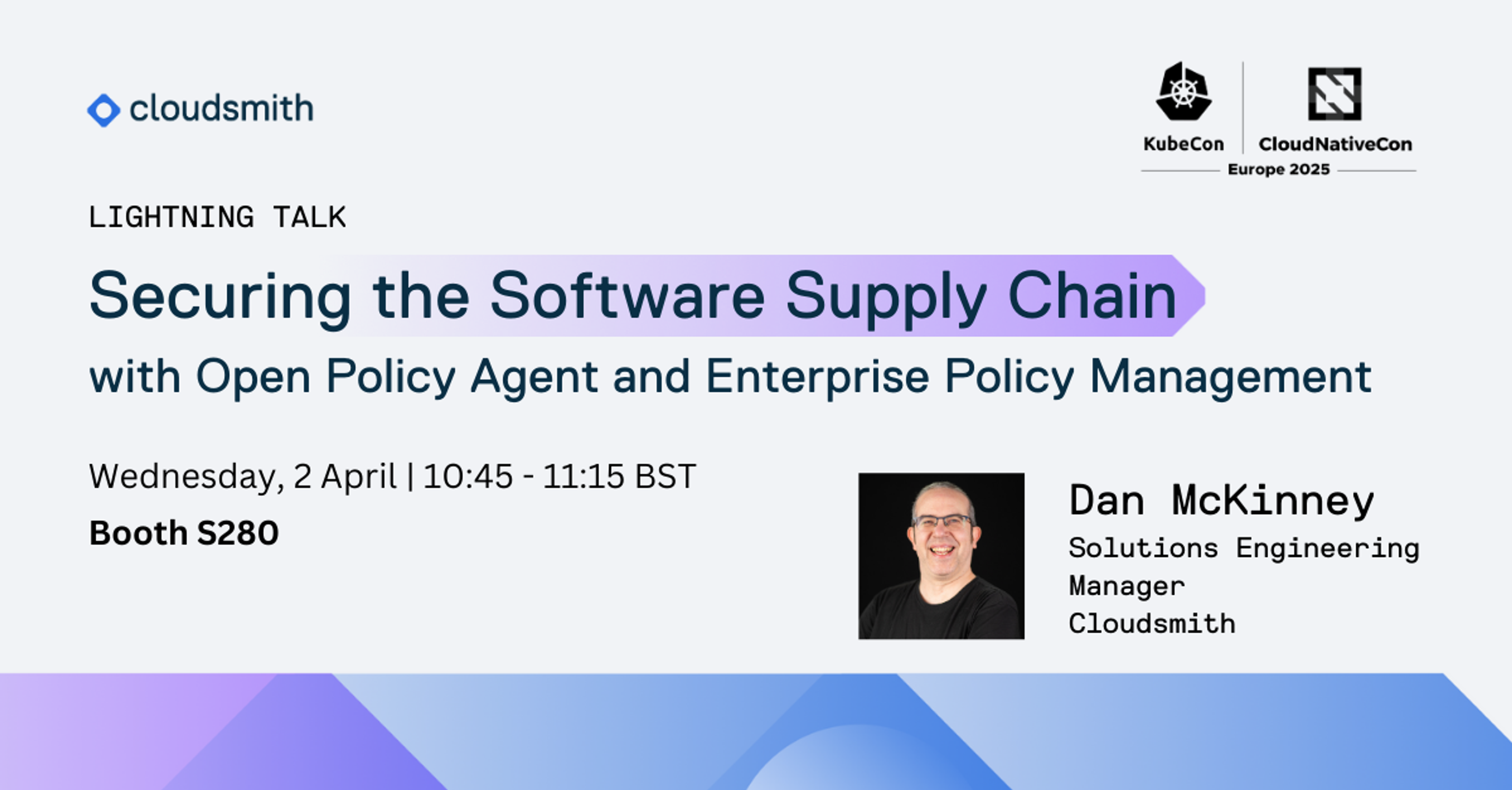 KubeCon Talk at Booth S280