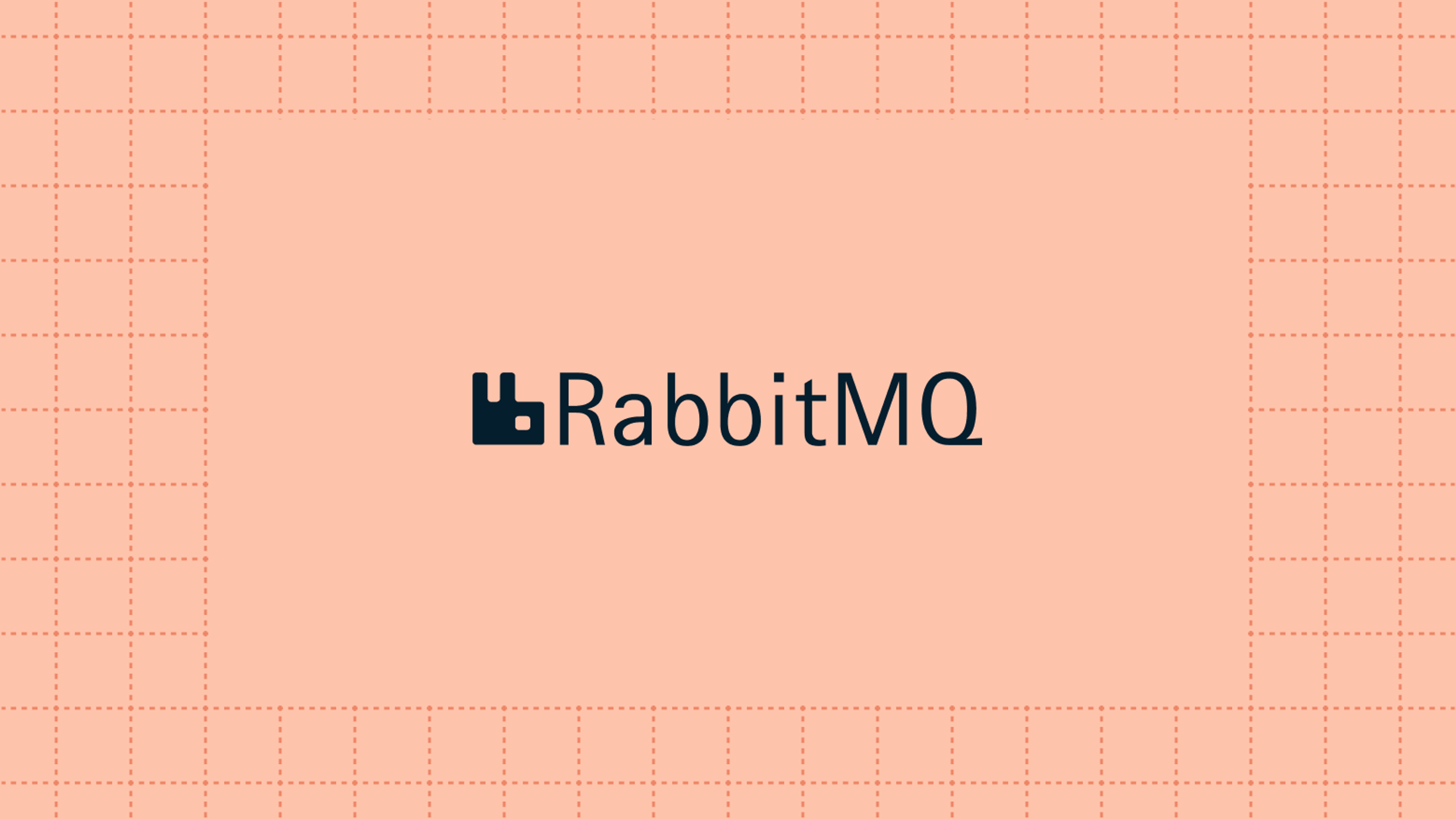 RabbitMQ logo on orange background
