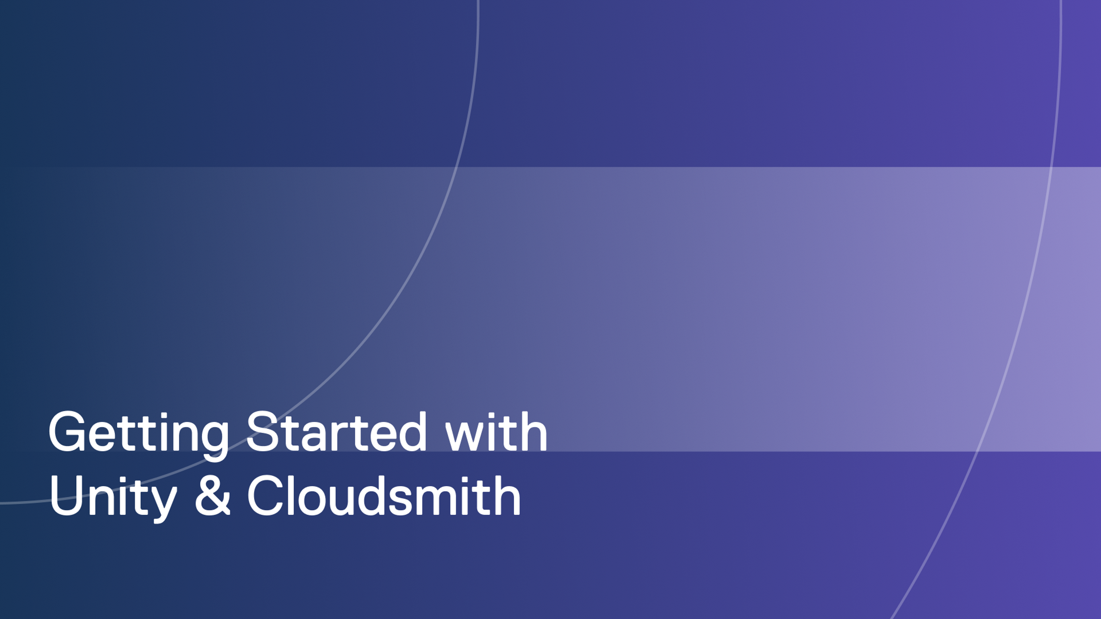 Getting started with Unity and Cloudsmith