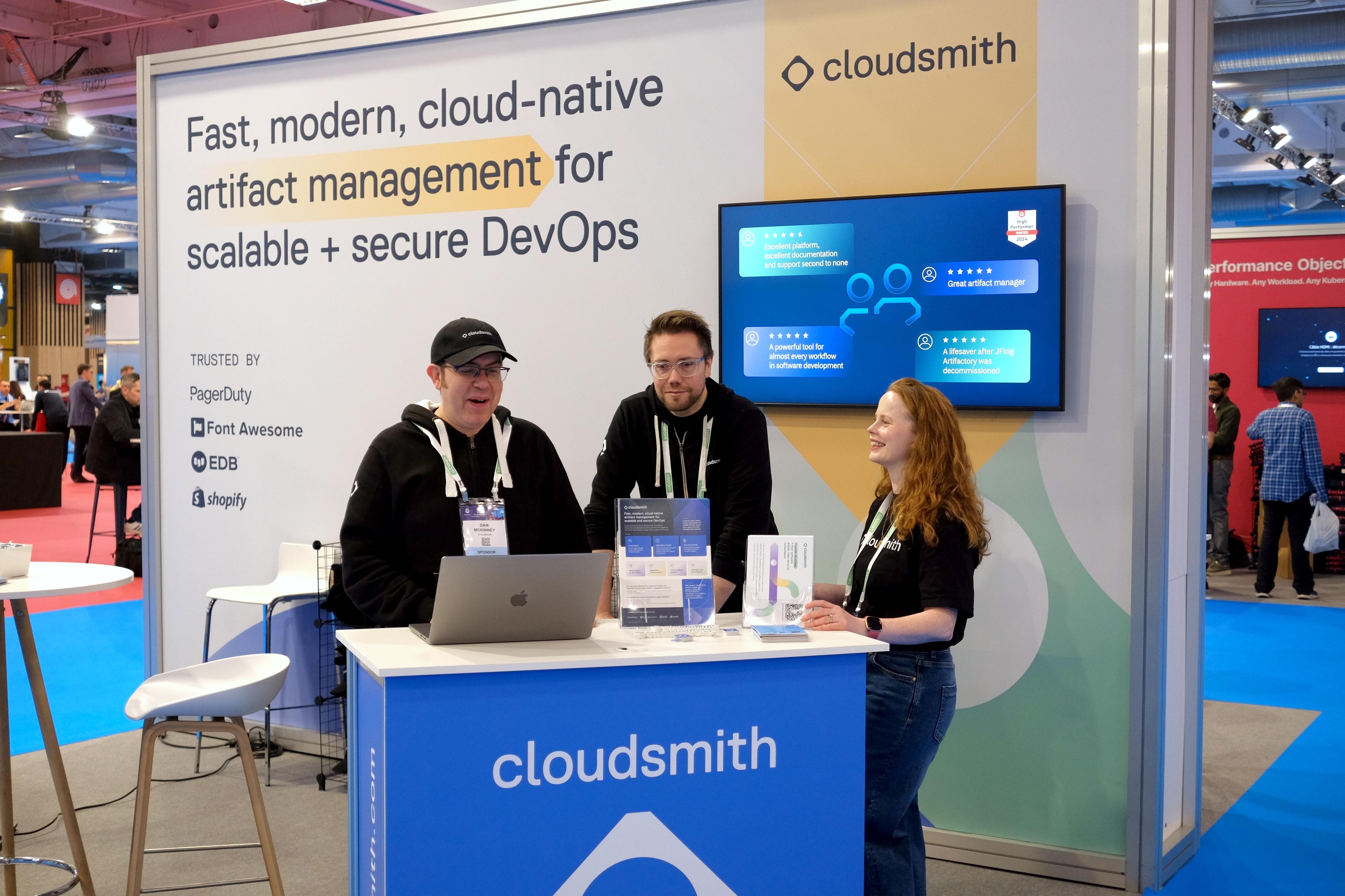 Cloudsmith team at KubeCon