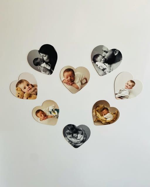 decoration aimant en forme de coeur
