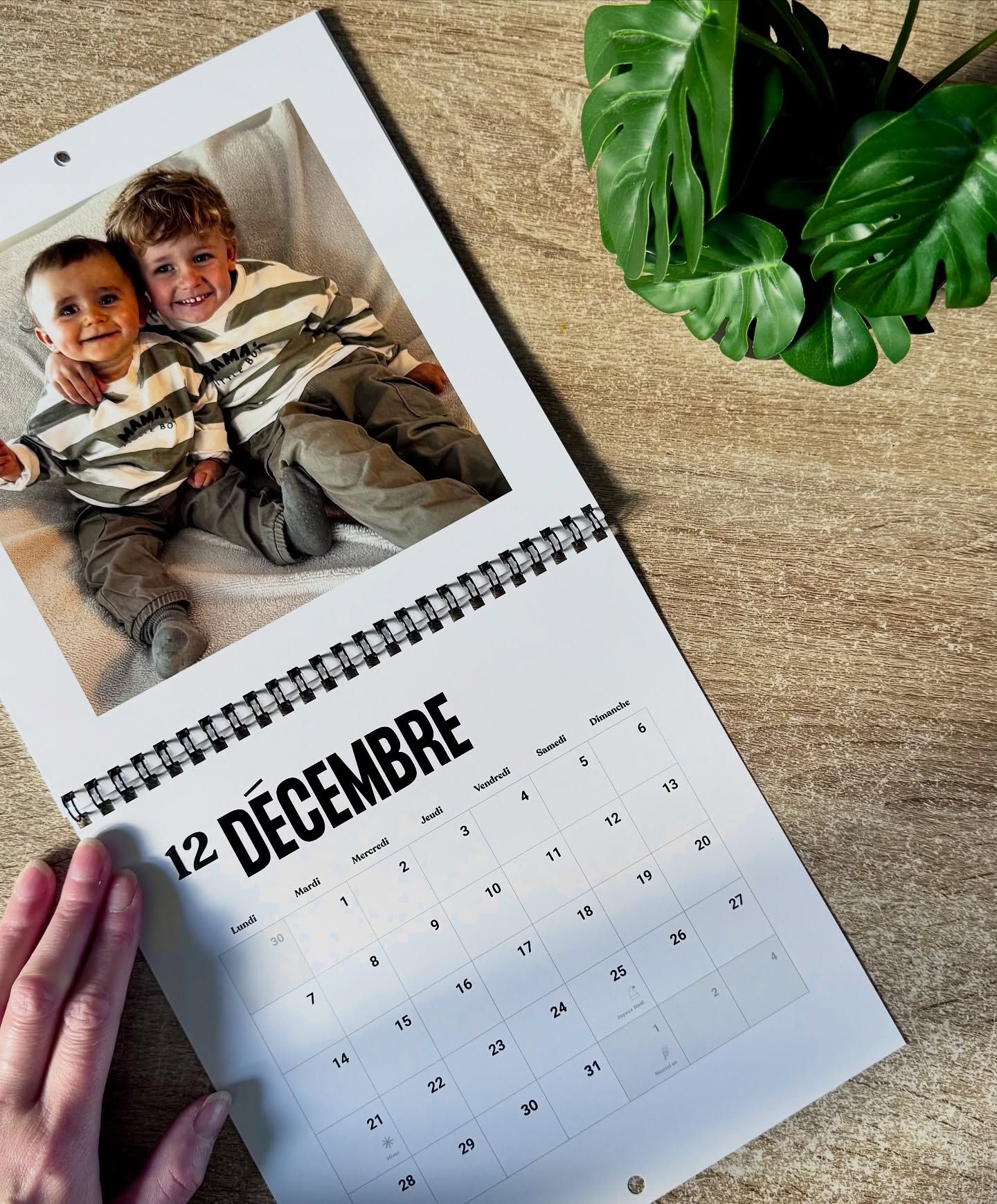calendrier personnalisé mural