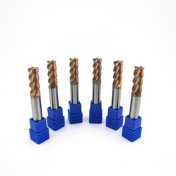 Industrial HRC68 Solid Carbide Flat End Mill (45° Helix, TIALXN Coated) – OEM