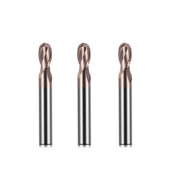 Industrial HRC55 Solid Carbide Ball Nose End Mill (Nano Coated) – OEM Sizes