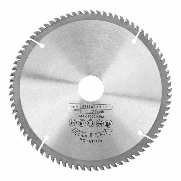 Industrial 7-1/4" (185mm) TCT Circular Saw Blade (80T Fine Finish) – OEM