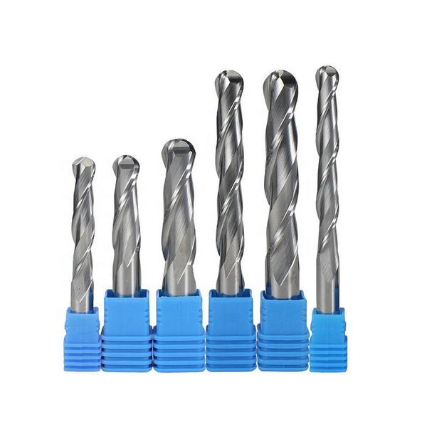 Industrial 2-Flute Solid Carbide Ball Nose Router Bit (3.175mm Shank) – OEM