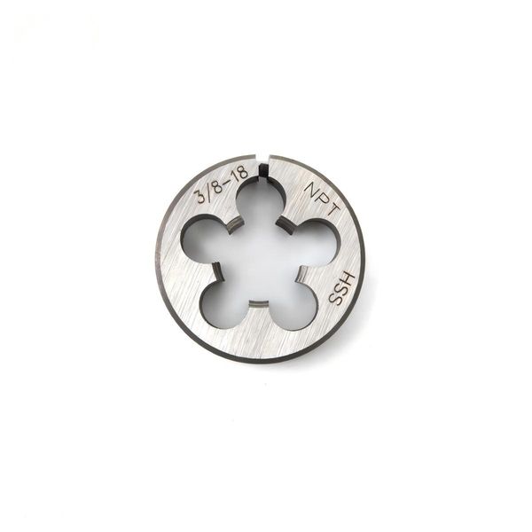 3/8"-18 Industrial HSS Adjustable Round Threading Die (NPT Pipe Thread) – OEM