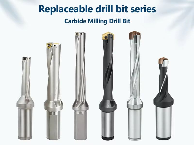 3D/5D/8D/12D Interchangeable Head Center Spade Cutting Tool Crown Drill Cutter Holder for CNC Drilling Insert Tools Processing — Premium Carbide Inserts
