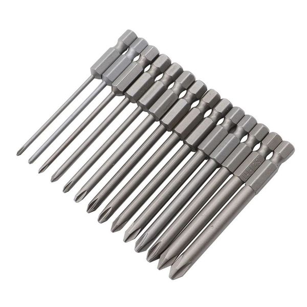 Industrial Multi-Length S2 Phillips Power Bit Set (50-150mm) – OEM