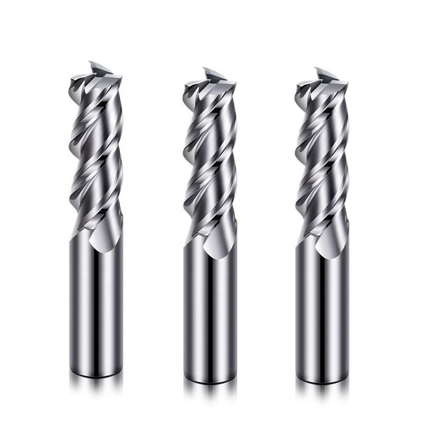 Industrial 3-Flute Solid Carbide End Mill for Aluminum (Mirror Polished) – OEM