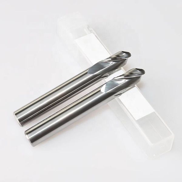 Industrial 2-Flute Solid Carbide Ball Nose End Mill for Aluminum (Mirror Polished) – OEM