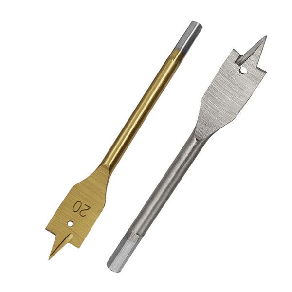 Tri-Point Hex Shank Spade Flat Wood Drill Bit for Fast Drilling and Wood Clean