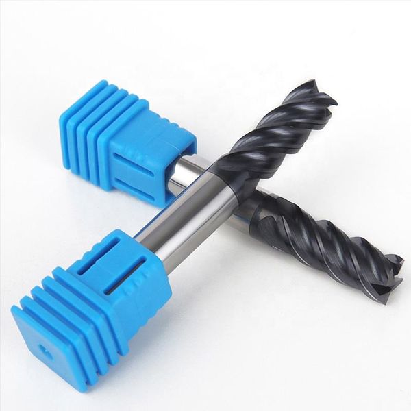 Industrial 60HRC Extended Solid Carbide Flat End Mill (Nano Coated) – OEM
