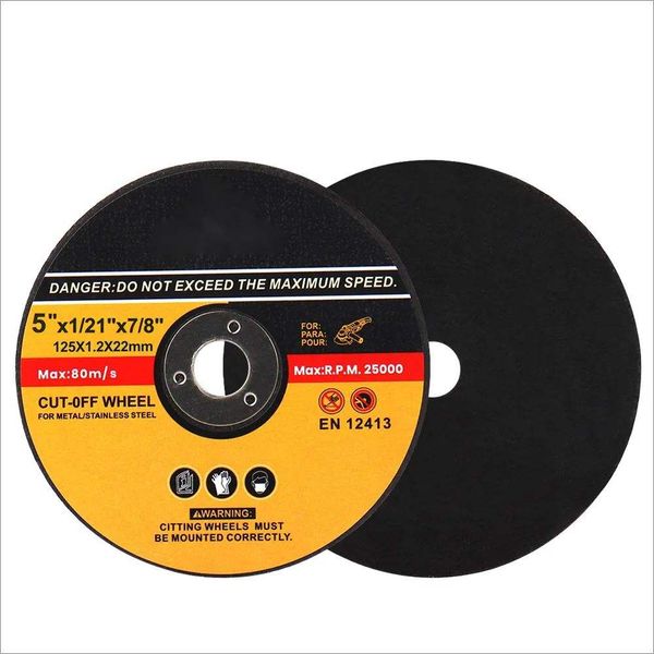 Industrial 5" (125mm) Resin Cut-Off Wheel for Stainless Steel – OEM
