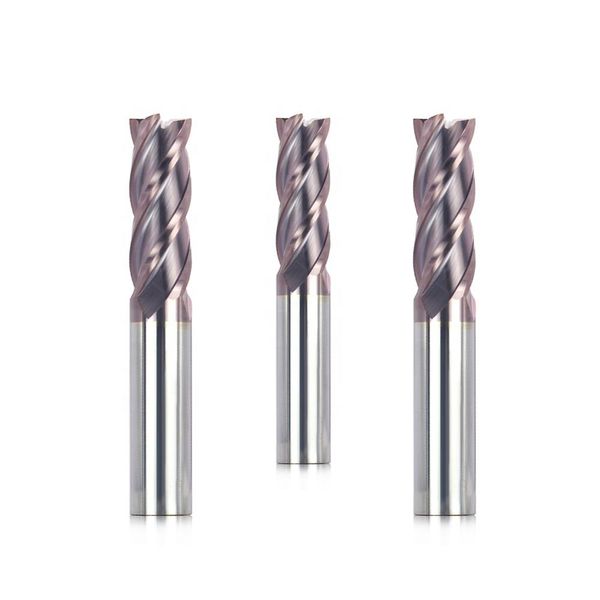 Industrial HRC55 Solid Carbide Flat End Mill (4-Flute, Nano Coated) – OEM Sizes