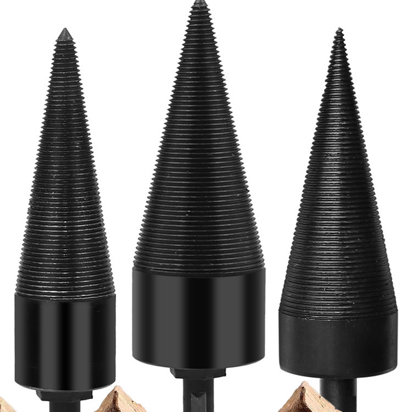 Round/Square/Hexagonal Shank Firewood Drill Bit Splitter Wood Split Cone Drill Bit for Tree Cutting