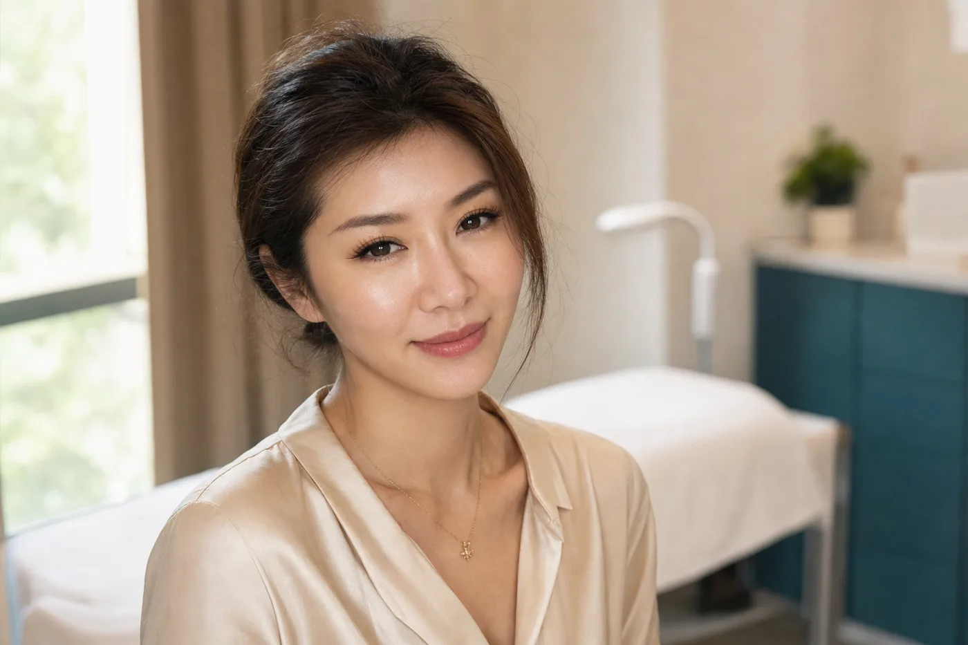 Chemical peel before and after — clear glowing complexion after a 3-5 session course