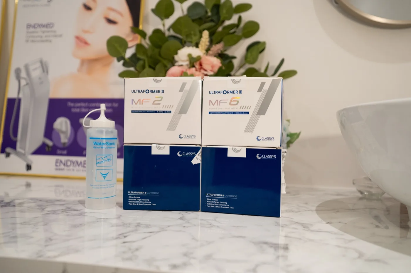 Ultraformer MPT HIFU device cartridges close-up at Nexus Aesthetic Singapore