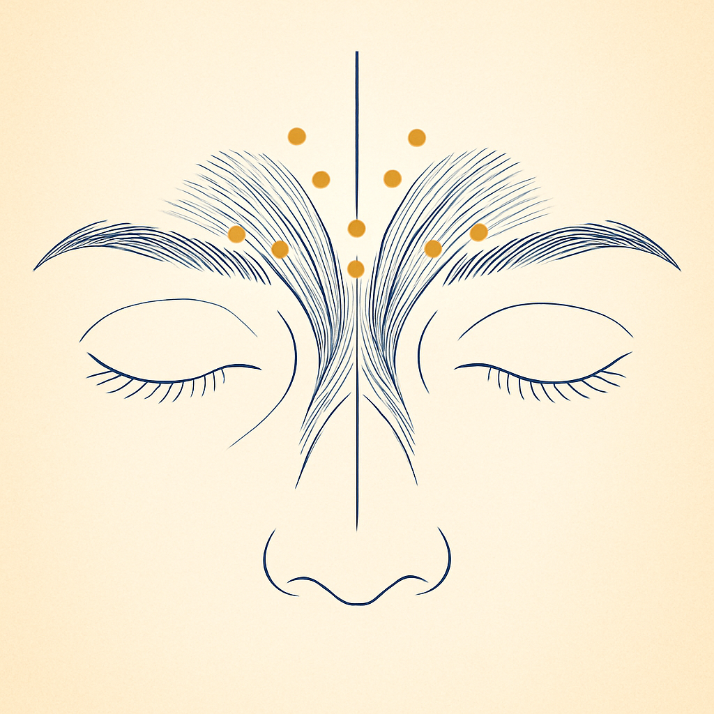 Glabella (frown lines)