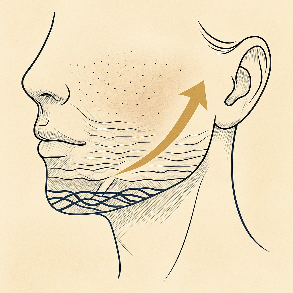 Acne-scar texture support