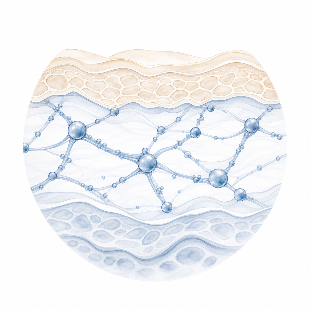 Hyaluronic acid bioremodeller mechanism illustration