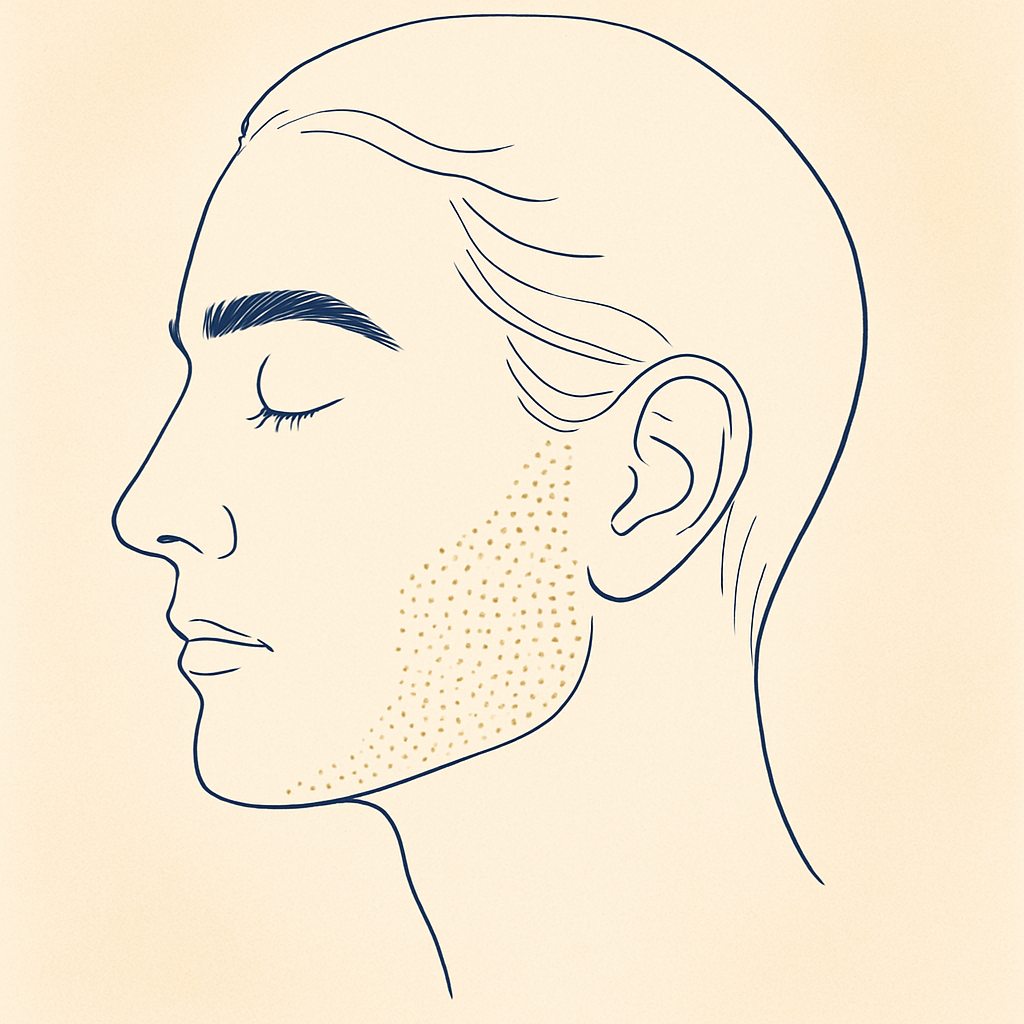 Eyebrow + sideburn thinning