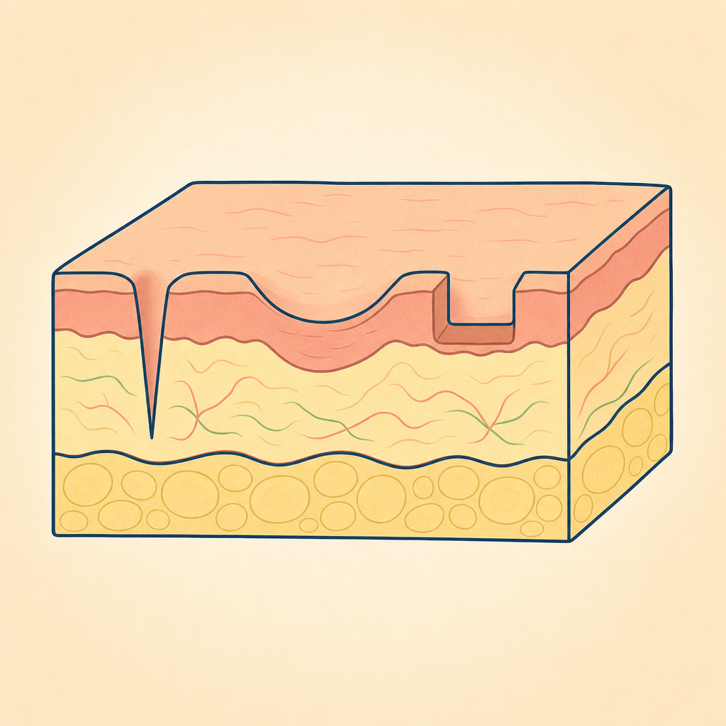 Mixed scar types
