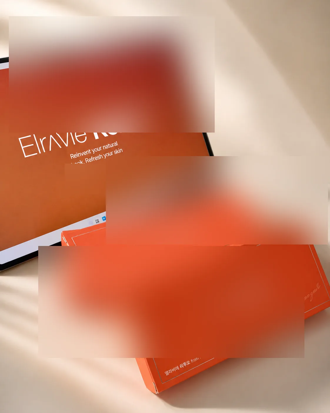 ECM skin booster product, brand text obscured per HCSA convention