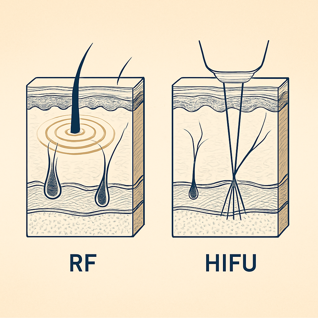 RF vs HIFU mechanism