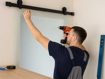 Montaj ușă glisantă: ghid rapid de la marcaje la reglaje