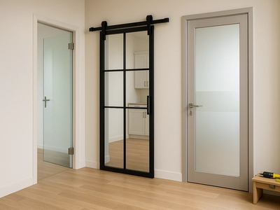 Uși din sticlă: ghid complet – tipuri, prețuri, montaj