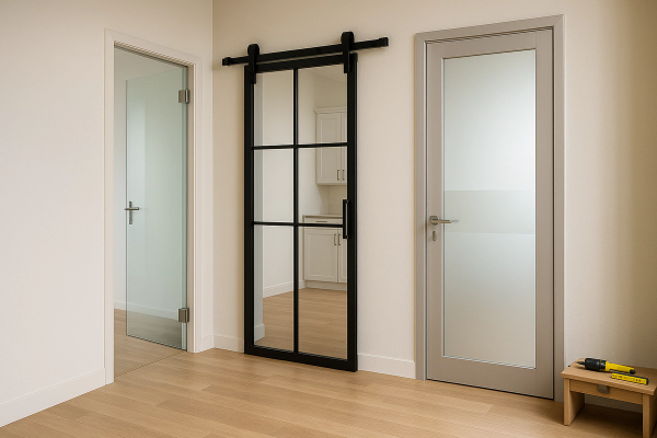 Uși din sticlă: ghid complet – tipuri, prețuri, montaj